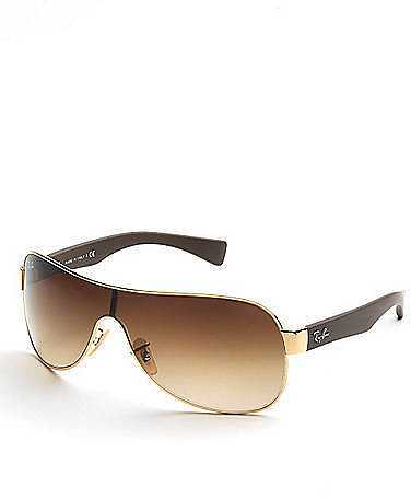 RAY-BAN Single-Lens Wraparound Sunglasses