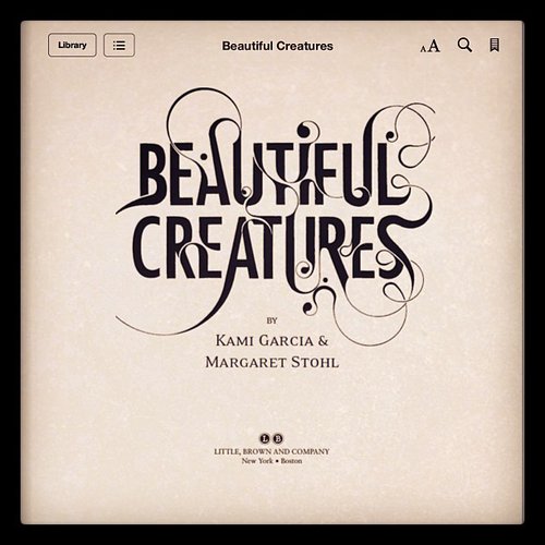 Steph702 was reading Beautiful Creatures on a Kindle.
Steph702 was reading Beautiful Creatures on a Kindle.