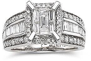 1 1/2 CT. T.W. Diamond Engagement Ring 14K White Gold