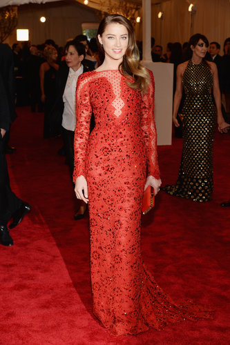 Amber Heard at the Met Gala 2013.
Amber Heard at the Met Gala 2013.