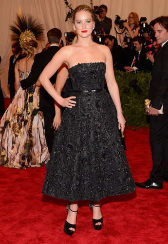 Jennifer Lawrence at the Met Gala 2013.
Jennifer Lawrence at the Met Gala 2013.