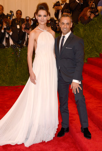 Katie Holmes had Calvin Klein creative director Francisco Costa by her side.
Katie Holmes had Calvin Klein creative director Francisco Costa by her side.