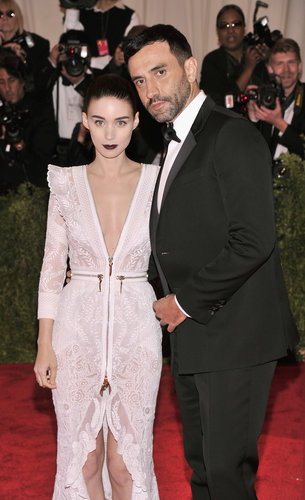 Rooney Mara met up with designer Riccardo Tisci.
Rooney Mara met up with designer Riccardo Tisci.