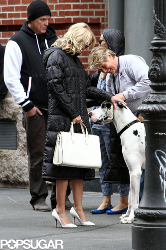 Cameron Kisses Her Costar in Between Canine Scenes Cameron Kisses Her Costar in Between Canine Scenes