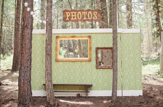All that's missing from this fun handmade cutout backdrop are some smiling faces.
Photo by Jennefer Wilson via Green Wedding Shoes
All that's missing from this fun handmade cutout backdrop are some smiling faces.
Photo by Jennefer Wilson via Green Wedding Shoes