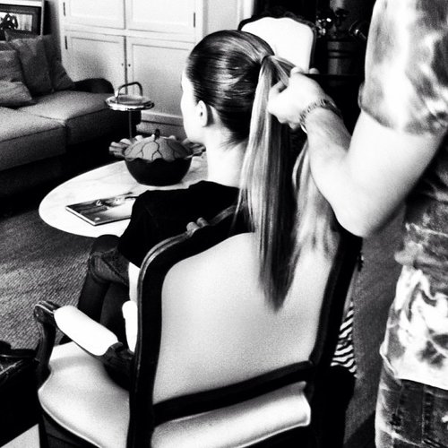 We wonder whose pony is getting preened in this backstage Met Gala snap?
Source: Instagram user theory__
We wonder whose pony is getting preened in this backstage Met Gala snap?
Source: Instagram user theory__
