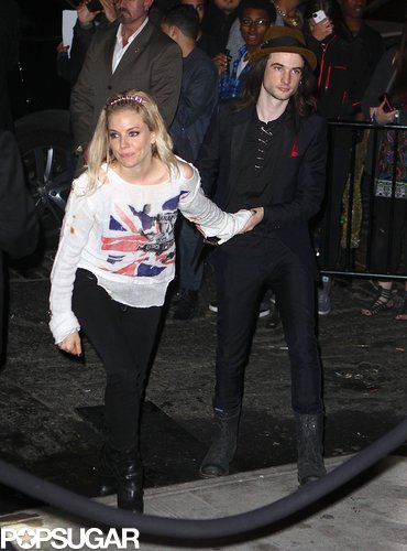 Sienna Miller changed out of her formal wear to attend the Met Gala afterparty with her fiancé Tom Sturridge.
Sienna Miller changed out of her formal wear to attend the Met Gala afterparty with her fiancé Tom Sturridge.