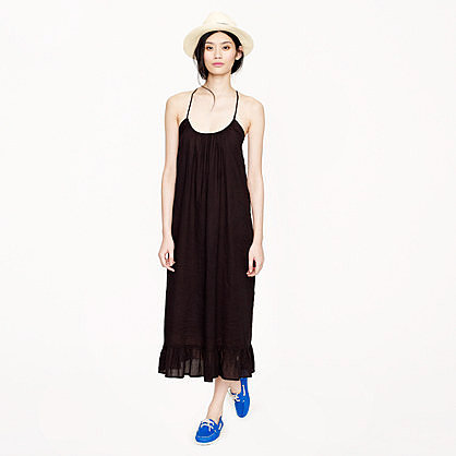 Sheer cotton cross-back sundress