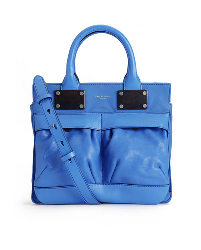 One of the best parts of being in the market for blue? The endless varieties. We fell hard for the almost-neon quality of Rag & Bone's cornflower tote ($725).
One of the best parts of being in the market for blue? The endless varieties. We fell hard for the almost-neon quality of Rag & Bone's cornflower tote ($725).