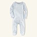 Pearl Blue Stripe Coverall