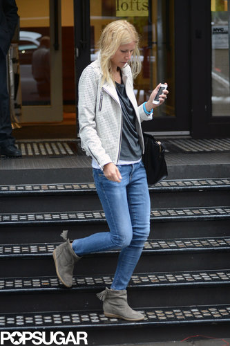 Gwyneth Paltrow was dressed down in NYC.
Gwyneth Paltrow was dressed down in NYC.