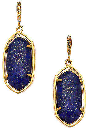 Carolee Lapis Cast Drop Earrings