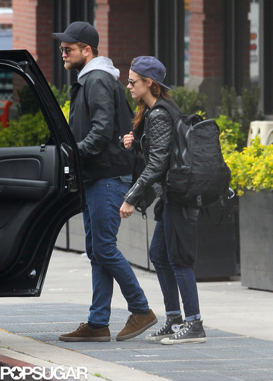 Kristen Stewart and Robert Pattinson hopped into a waiting car.
Kristen Stewart and Robert Pattinson hopped into a waiting car.