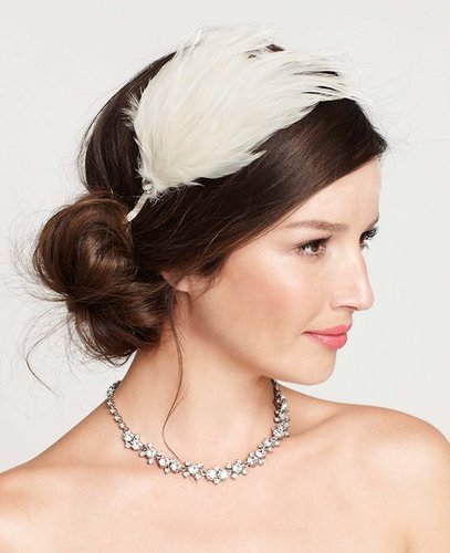 Embellished Feather Headband