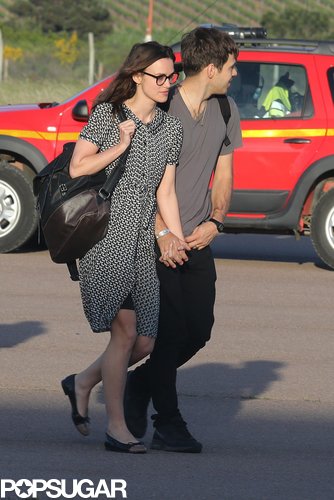Keira Knightley and James Righton held hands.
Keira Knightley and James Righton held hands.