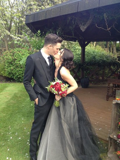 Shenae Grimes tied the knot with model and musician Josh Beech just outside of London in May.
Source: Twitter user senaegrimes
Shenae Grimes tied the knot with model and musician Josh Beech just outside of London in May.
Source: Twitter user senaegrimes