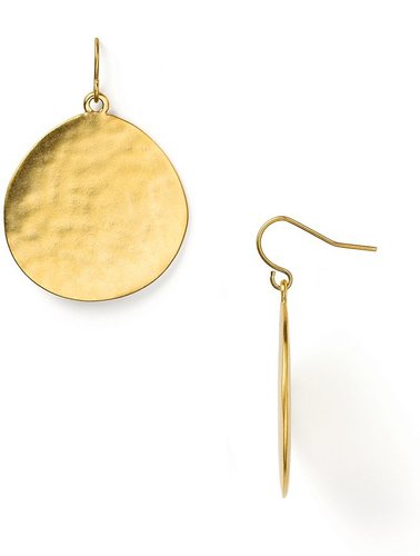 Lauren Ralph Lauren Large Hammered Disc Drop Earrings