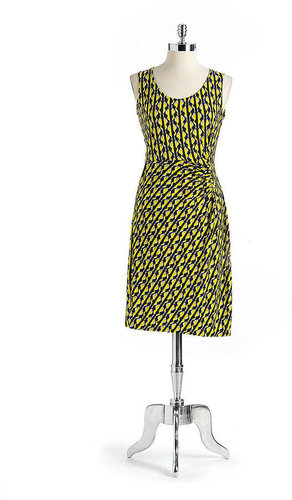 ANNE KLEIN NEW YORK Printed Sleeveless Dress