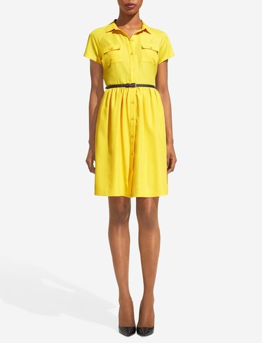 Short-Sleeve Shirtdress