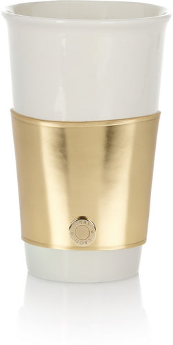 Jimmy Choo Rika mirrored-leather coffee cup sleeve