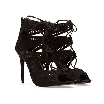 Image 4 of LACE-UP SANDALS from Zara