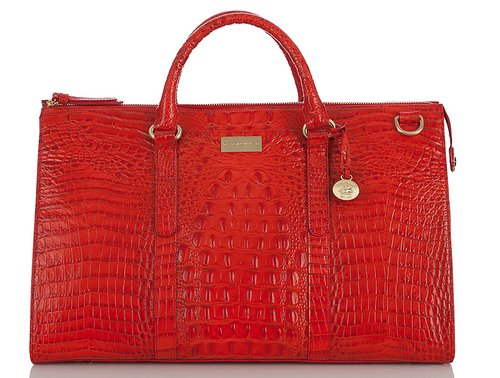 For something posh, go with this Brahmin red weekender bag ($395). Between the bold hue, the structured shape, and the croc-embossed detail, it's a must-have.
For something posh, go with this Brahmin red weekender bag ($395). Between the bold hue, the structured shape, and the croc-embossed detail, it's a must-have.