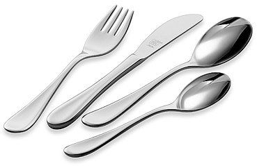 Zwilling J. A. Henckels Filou Children's 4-Piece Flatware Place Setting