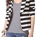 Alice + olivia Strong Shoulder Striped Blazer