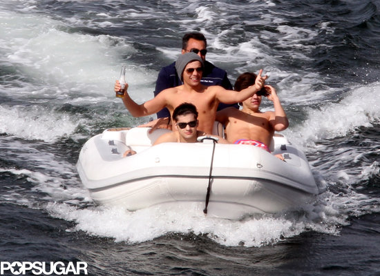 One Direction worked on their tan while visiting Sydney in April 2012.
One Direction worked on their tan while visiting Sydney in April 2012.