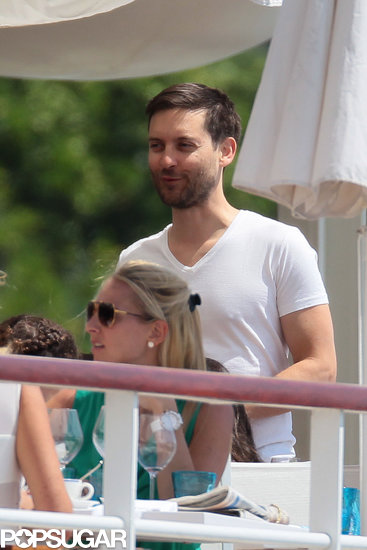 Tobey Maguire had lunch in Cap d'Antibes, France, ahead of the Cannes Film Festival.
Tobey Maguire had lunch in Cap d'Antibes, France, ahead of the Cannes Film Festival.