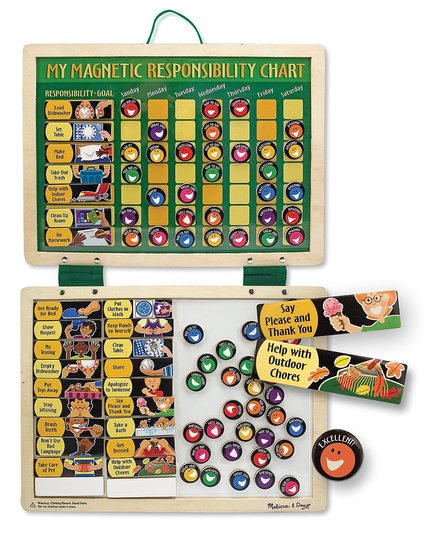 Melissa & Doug Deluxe Magnetic Responsibility Chart Melissa & Doug Deluxe Magnetic Responsibility Chart