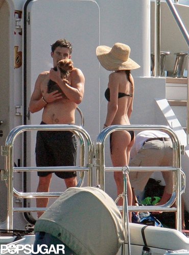 Orlando Bloom vacationed with Miranda Kerr on Harvey Weinstein's yacht docked off the coast of St. Barts in January 2010.
Orlando Bloom vacationed with Miranda Kerr on Harvey Weinstein's yacht docked off the coast of St. Barts in January 2010.