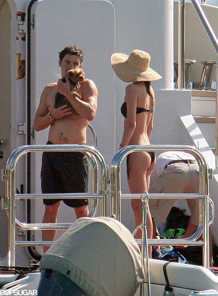 Orlando Bloom vacationed with Miranda Kerr on Harvey Weinstein's yacht docked off the coast of St. Barts in January 2010.
Orlando Bloom vacationed with Miranda Kerr on Harvey Weinstein's yacht docked off the coast of St. Barts in January 2010.