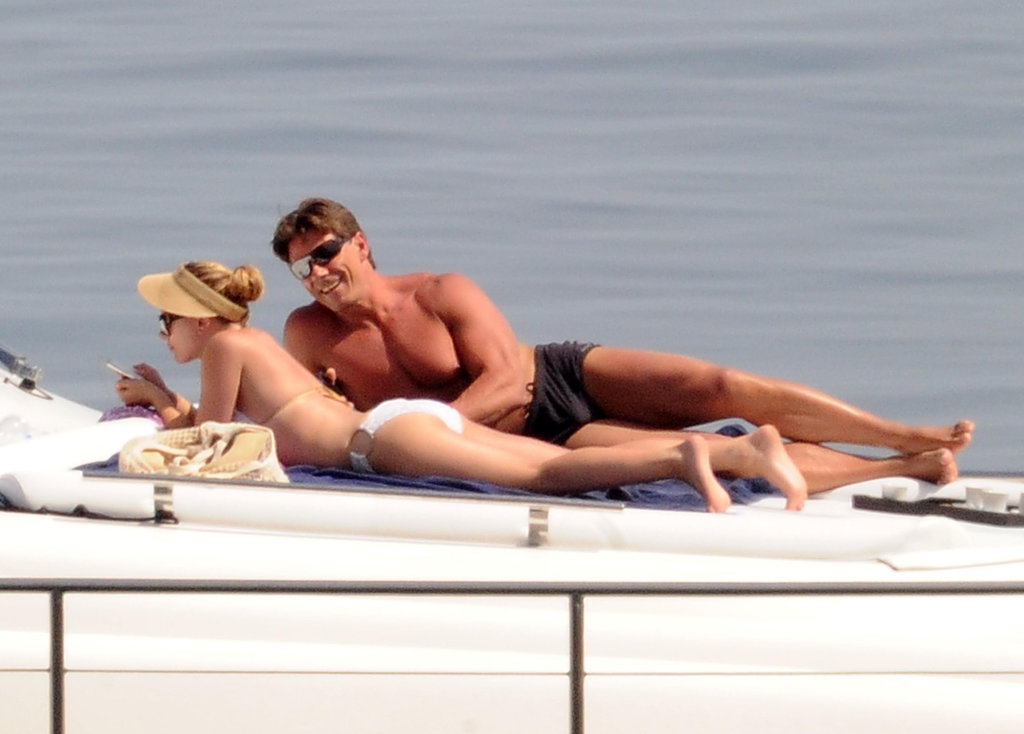 Scarlett Johansson lounged on a boat with her bodyguard during a July 2012 trip to Italy's Taormina Sea.
Scarlett Johansson lounged on a boat with her bodyguard during a July 2012 trip to Italy's Taormina Sea.