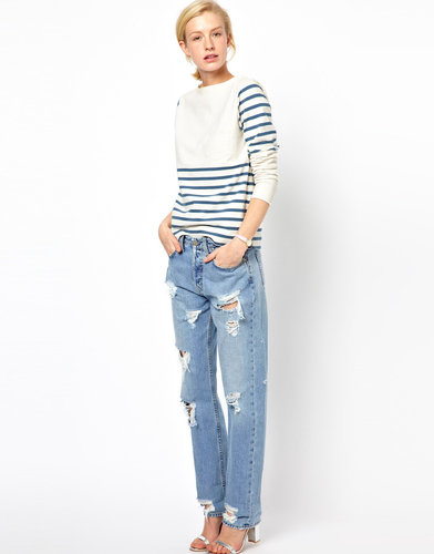 Mih Halsy Distressed Boyfriend Jeans