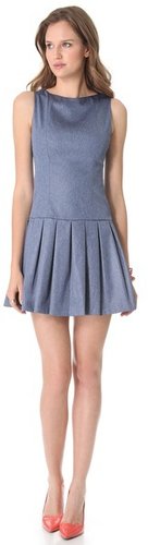 Alice + olivia Drop Waist Chambray Dress