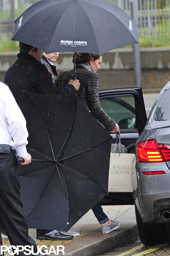 Kate Middleton Keeps It Comfortable in Sneakers During a Rainy Shopping Trip Kate Middleton Keeps It Comfortable in Sneakers During a Rainy Shopping Trip