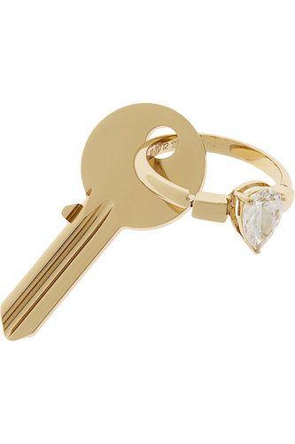 New digs require a fresh key chain. Even if your grad is heading back to crash with parents, consider this pretty Maison Martin Margiela gold number ($315) incentive enough to start apartment-hunting.
New digs require a fresh key chain. Even if your grad is heading back to crash with parents, consider this pretty Maison Martin Margiela gold number ($315) incentive enough to start apartment-hunting.