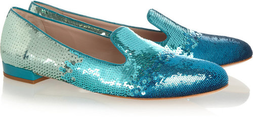 Miu Miu Dégradé sequined slippers