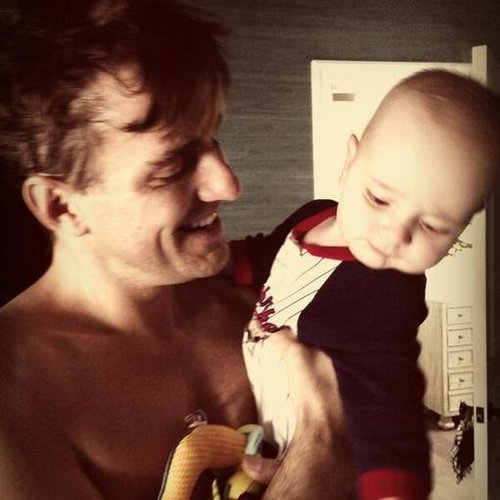Giuliana Rancic shared a sweet snap of her husband, Bill, and their young son, Edward.
Source: Twitter user GiulianaRancic
Giuliana Rancic shared a sweet snap of her husband, Bill, and their young son, Edward.
Source: Twitter user GiulianaRancic