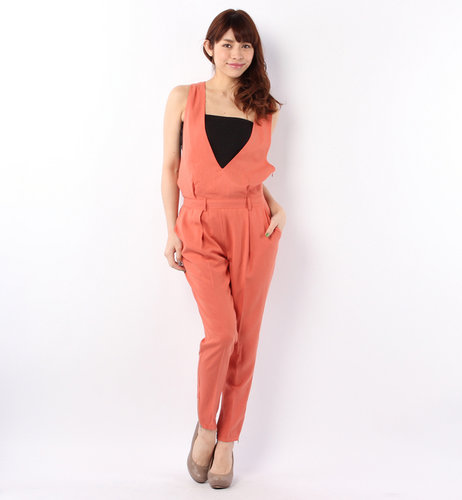 ローズ バッド LOP-13126 DEEP V/N SLV LESS COMBINAISON