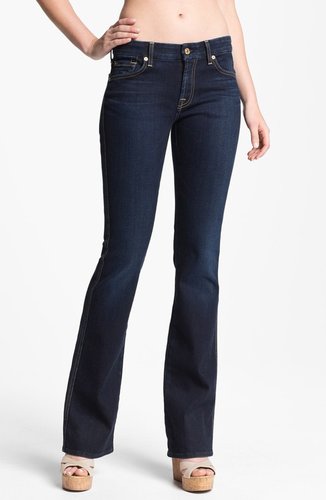 7 For all Mankind 'Kimmie' Bootcut Jeans (Slim Illusion Dark Rich Blue)