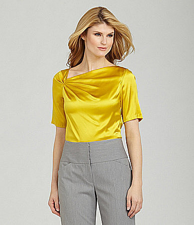 Antonio Melani Susie Asymmetric-Neck Blouse