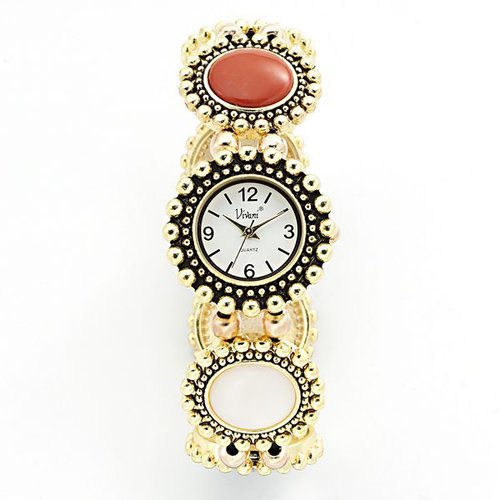 Vivani cabochon stretch watch - women