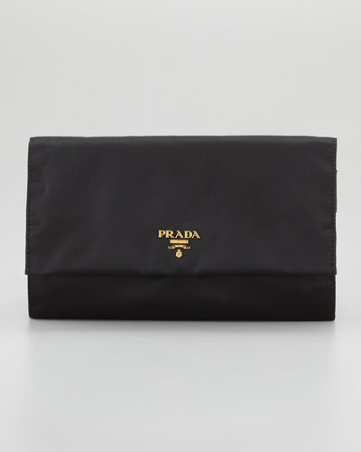 Prada Tessuto Jewelry Roll, Nero