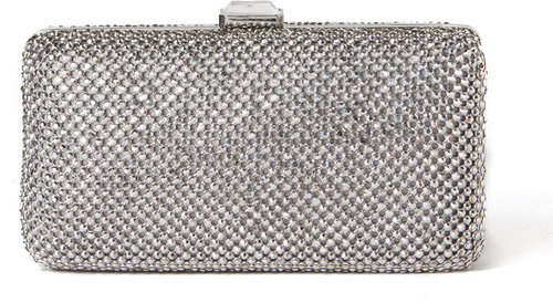 Jeweled Mesh Box Clutch