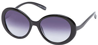Black round black sunglasses