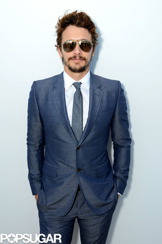 James Franco donned a blue suit.
James Franco donned a blue suit.