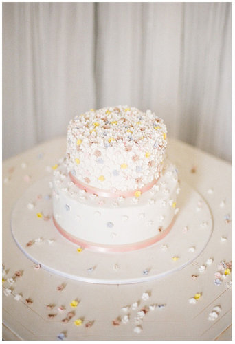 Count this cake sprinkled with edible flowers as one of the prettiest we've ever seen.
Photo by Feather and Stone Photography via 100 Layer Cake
Count this cake sprinkled with edible flowers as one of the prettiest we've ever seen.
Photo by Feather and Stone Photography via 100 Layer Cake
