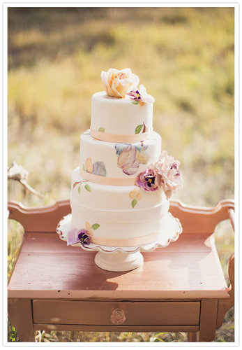 Pastel colors automatically make a cake feel girlie; top that with hand-painted details, and you've got one charming dessert.
Photo by Alixann Loosle Photography via 100 Layer Cake
Pastel colors automatically make a cake feel girlie; top that with hand-painted details, and you've got one charming dessert.
Photo by Alixann Loosle Photography via 100 Layer Cake